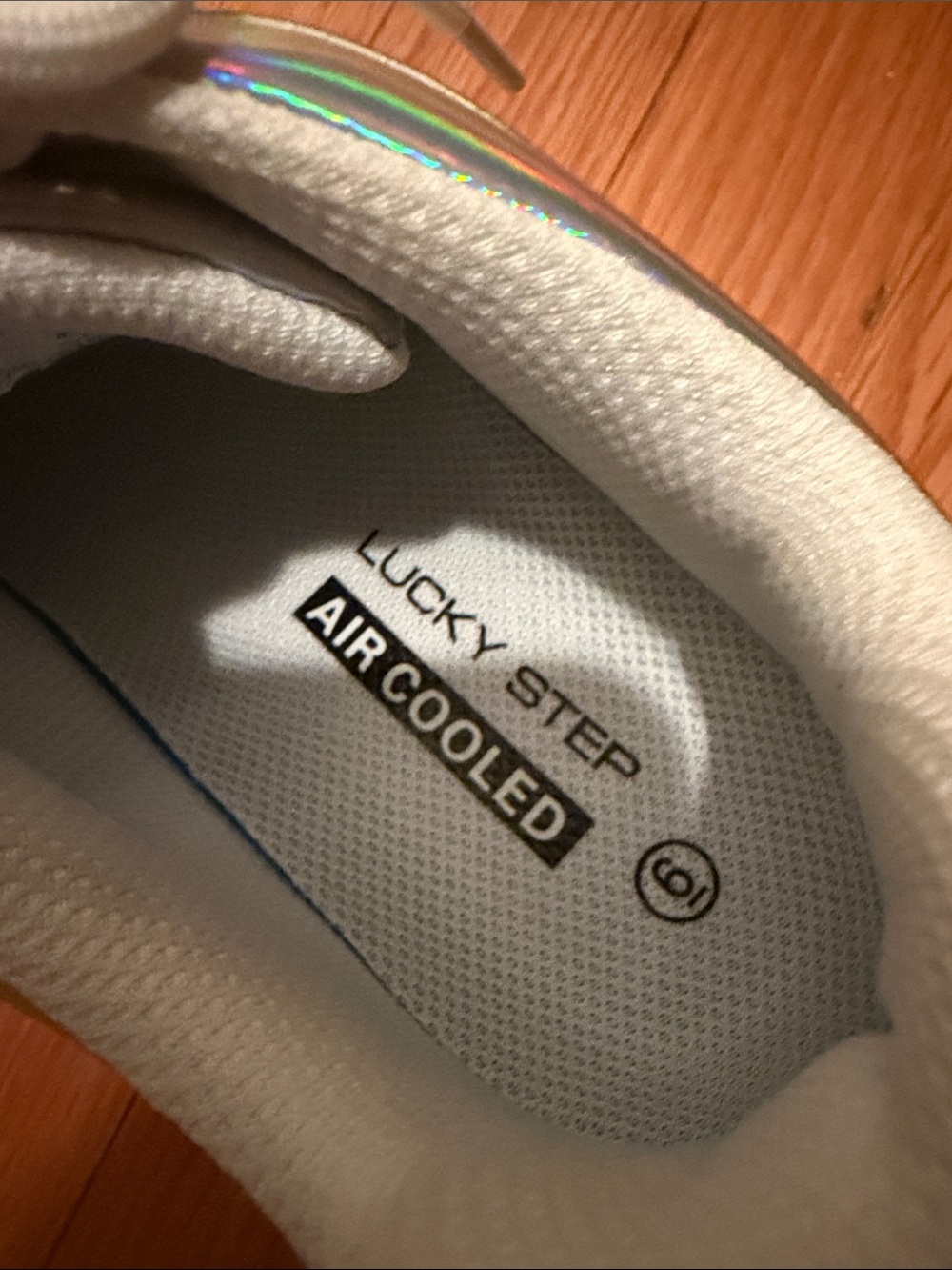 Women's Holographic Platform Sneakers in Silver - Picture 2 of 5